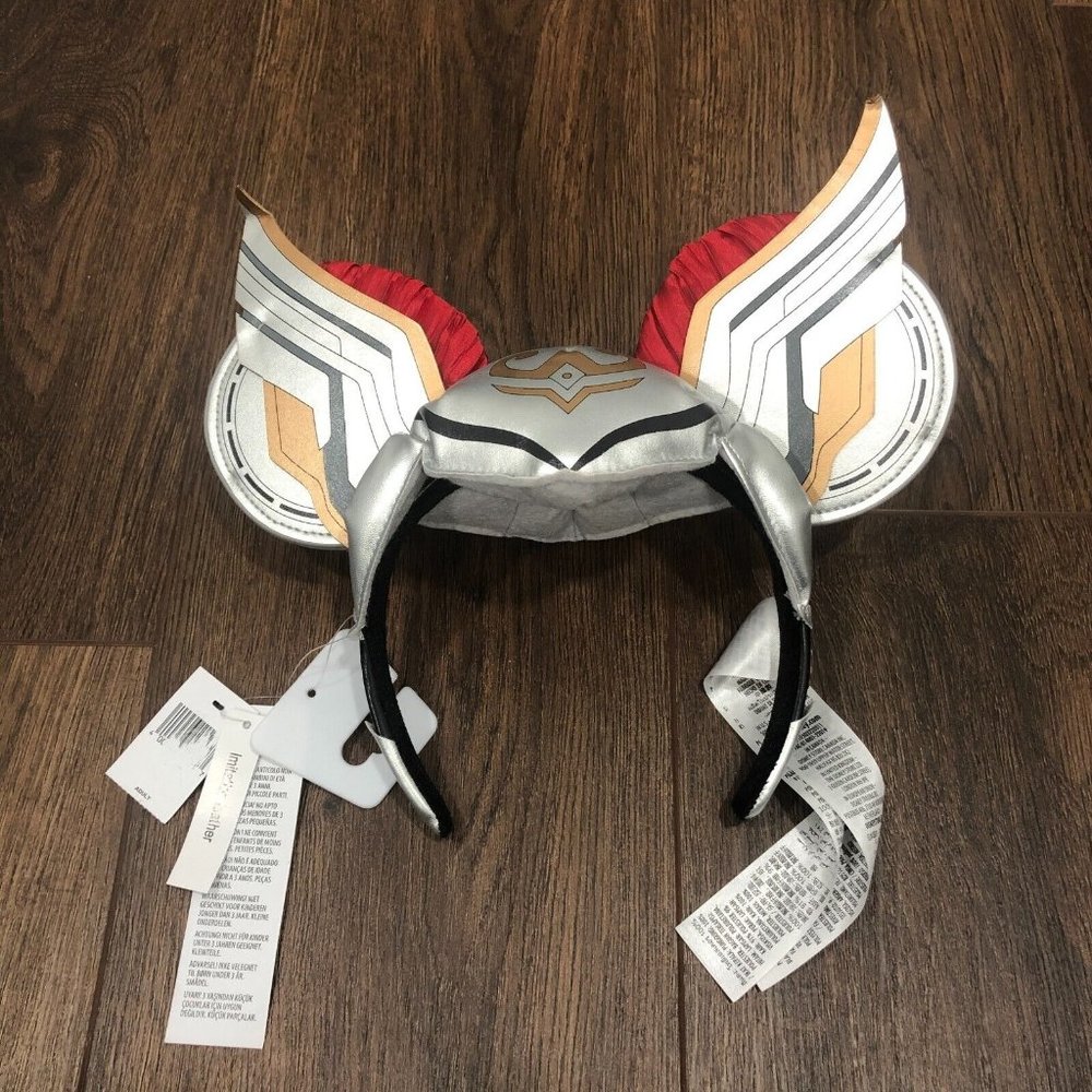 Disney Parks Mighty Thor Mickey Mouse Love and Thunder Ears Headband OSFM NWT